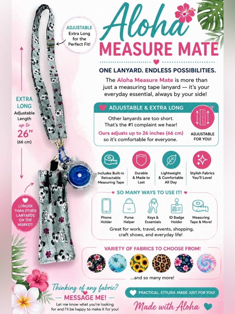 Aloha Measure Mate Lanyard